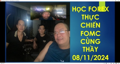 THỰC CHIẾN FOREX ĐÁNH TIN FOMC TRỰC TIẾP CÙNG HỌC VIÊN 08/11/2024