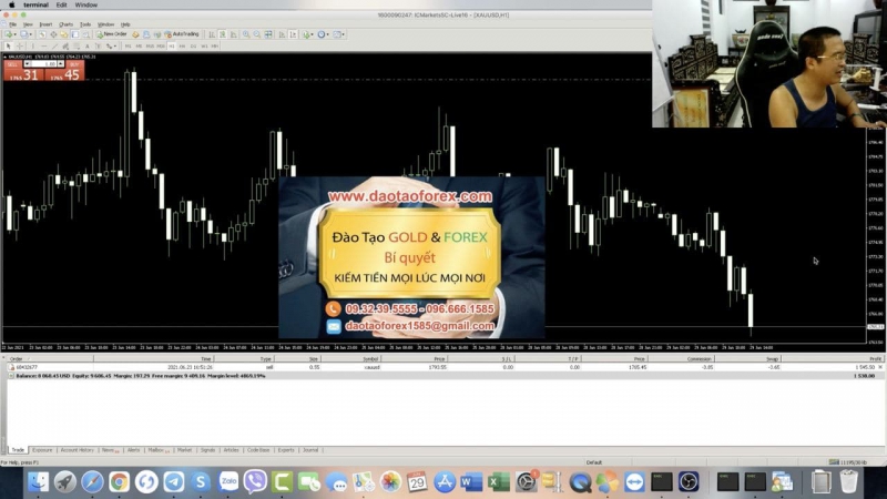 CHỨNG MINH GIAO DỊCH FOREX LIVE