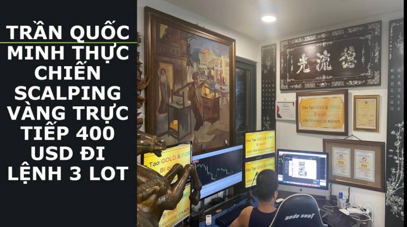 KỸ NĂNG GIAO DỊCH SCALPING VÀNG TÀI KHOẢN 400 USD ĐI LỆNH 3 LOT