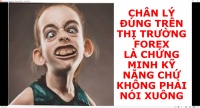 CHÂN LÝ ĐÚNG TRÊN THỊ TRƯỜNG FOREX LÀ CHỨNG MINH KỸ NĂNG CHỨ KHÔNG PHẢI NÓI XUÔNG