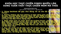 KHÓA HỌC THỰC CHIẾN FOREX NHIỀU LẮM XONG TOÀN THẦY THỰC CHIẾN MÕM MÀ THÔI