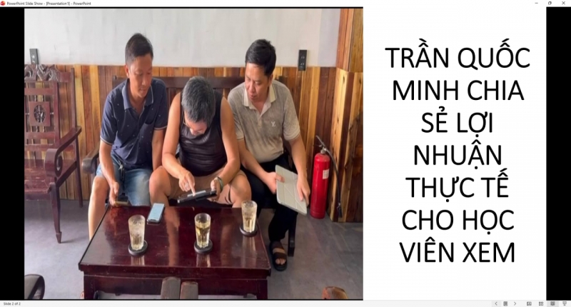 TRẦN QUỐC MINH CHIA SẺ LỢI NHUẬN THỰC TẾ CHO HỌC VI&Ecirc;N XEM