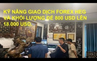 KỸ NĂNG GIAO DỊCH FOREX HEG VÀ KHỐI LƯỢNG ĐỂ 800 USD LÊN 18.000 USD