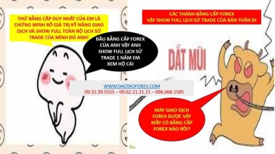 1CÁC THÁNH BẰNG CẤP FOREX VẬY SHOW FULL LỊCH SỬ TRADE CỦA BẢN THÂN ĐI